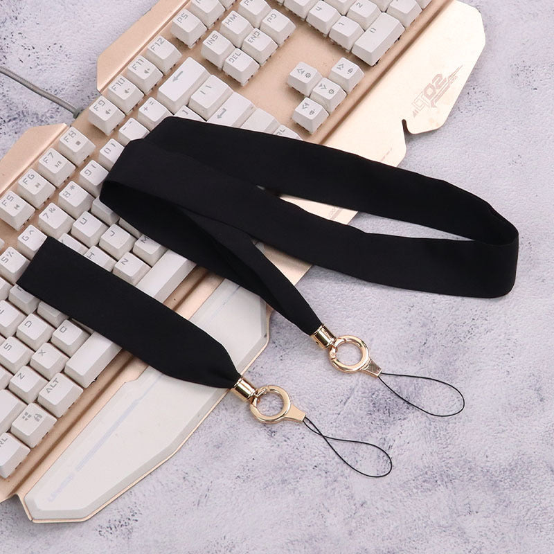 Cordón de tela para celular o multiusos Negro Pura